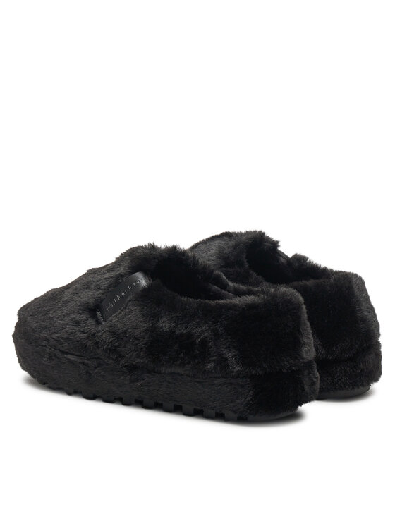 Calvin Klein Jeans Calvin Klein Jeans Bačkory Home Anke Slipper Wn Fur YW0YW01596 Černá
