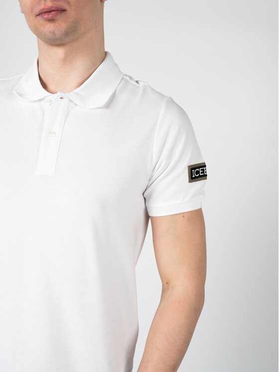 Iceberg Iceberg Polo F031631A Λευκό Regular Fit