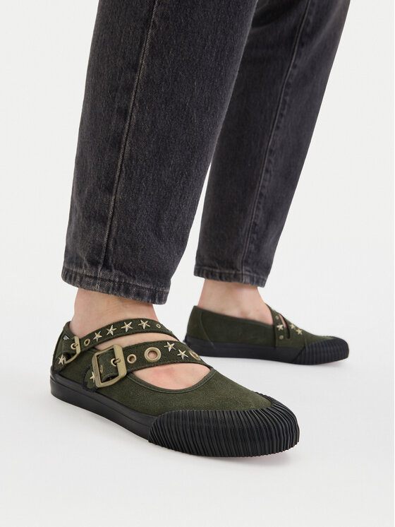 Vans Vans Μπαλαρίνες Mary Jane Straps VN000D9AOLV1 Πράσινο