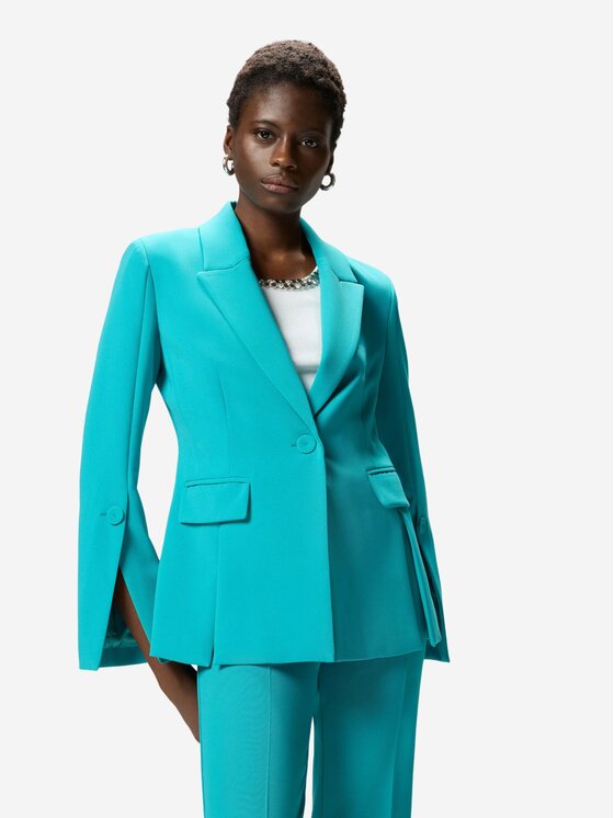 PINKO PINKO Giacca da abito CARCIOFO GIACCA CANVAS TECNICO Verde Regular Fit