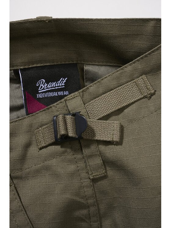 Brandit Brandit Spodnie materiałowe 11007.1 Khaki Cargo Fit