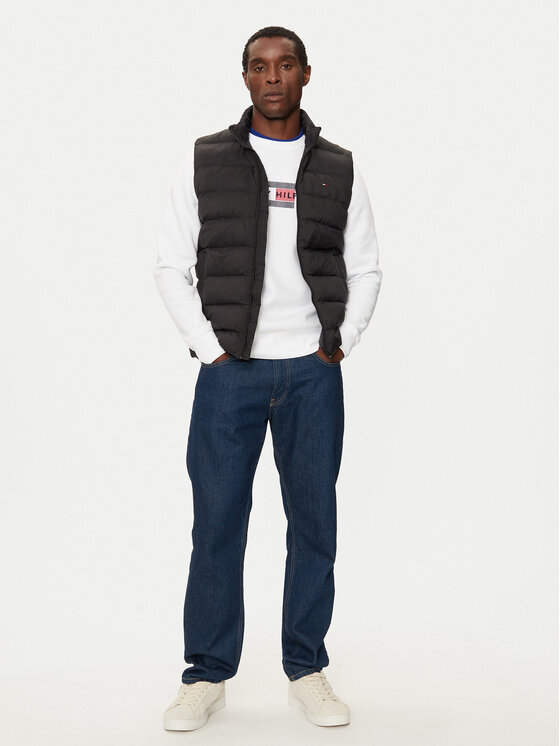 Tommy Hilfiger Tommy Hilfiger Varrukateta jakk MW0MW37255 Must Regular Fit