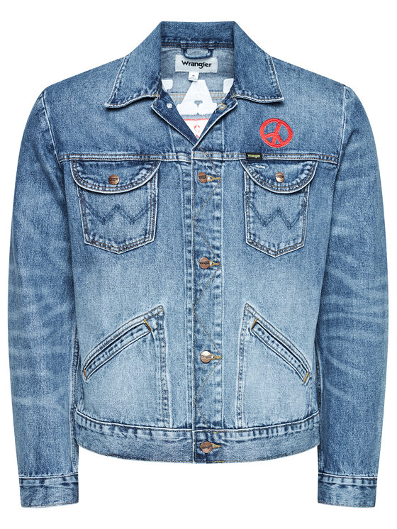 Wrangler Wrangler Giacca di jeans Icons W4MJUG12K 112129139 Blu scuro Regular Fit