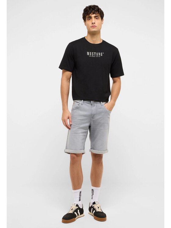 Mustang Mustang Pantaloncini di jeans Style Chicago Shorts Z Grigio Slim Fit