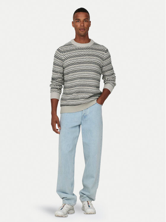 Only & Sons Only & Sons Džemper Musa 22027268 Bež Regular Fit