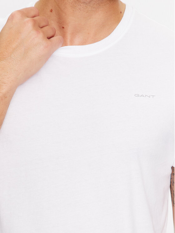 Gant Gant Komplet 2 t-shirtów C-Neck 2 Pack 900002008 Biały Regular Fit