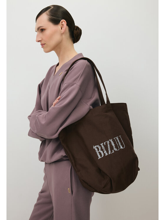 BIZUU BIZUU Bluzka ORSINI OVERSIZED Fioletowy