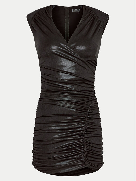 Elisabetta Franchi Elisabetta Franchi Φόρεμα κοκτέιλ AB-528-42E2-6000 Μαύρο Slim Fit