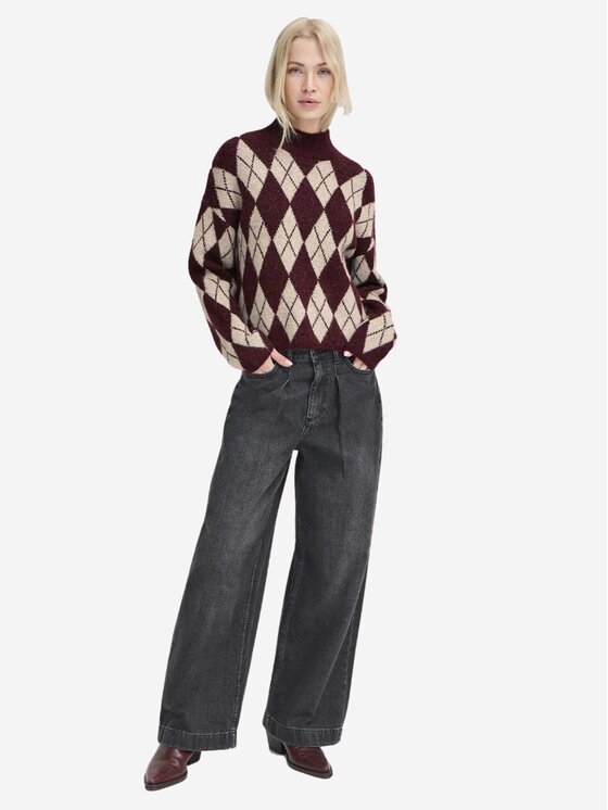 b.young b.young Πουλόβερ Maglione BYNAFTA Μπορντό Regular Fit