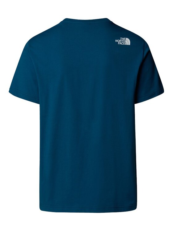 The North Face The North Face T-Shirt Mountain Line Tee Granatowy Regular Fit