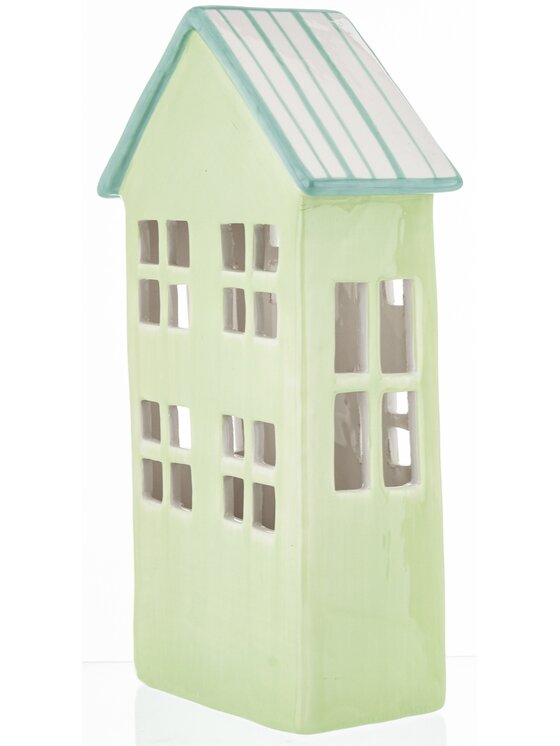 MIAhome MIAhome Lampion Ceramiczny domek GILLI-2 Zielony