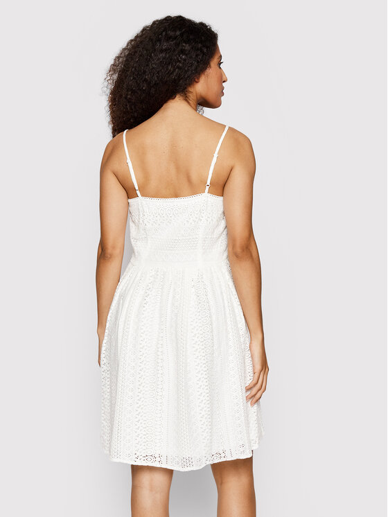 Vero Moda Vero Moda Rochie de vară Honey 10220925 Alb Regular Fit
