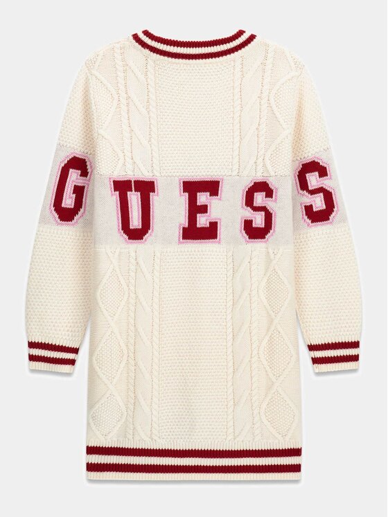 Guess Kids Guess Kids Sukienka codzienna 180746 Beżowy Classic Fit