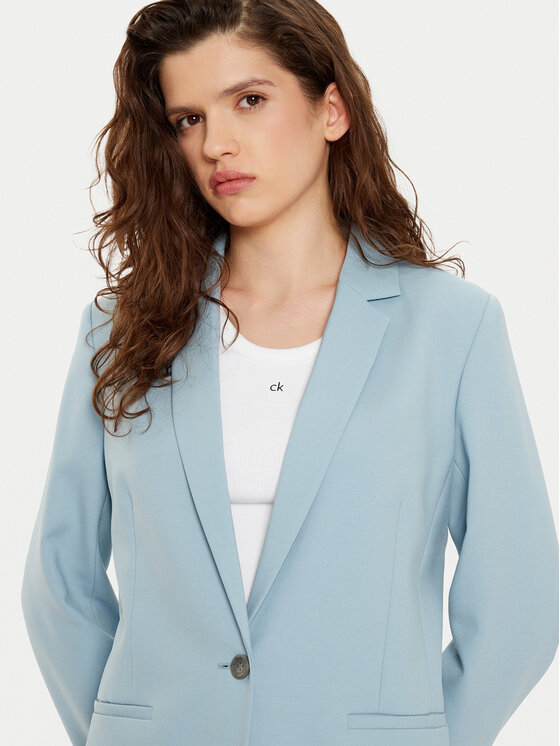 Calvin Klein Calvin Klein Marynarka K20K207632 Błękitny Slim Fit