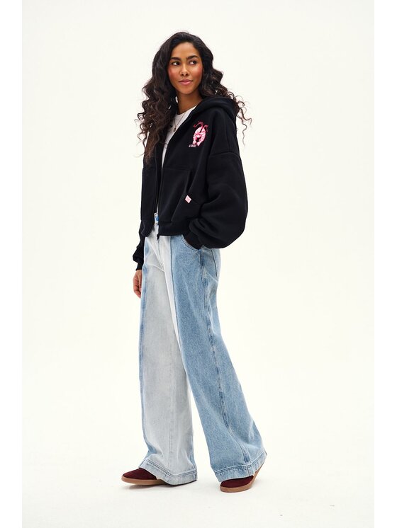 NAOKO NAOKO Bluza Soulmate Lobster Czarny Oversize