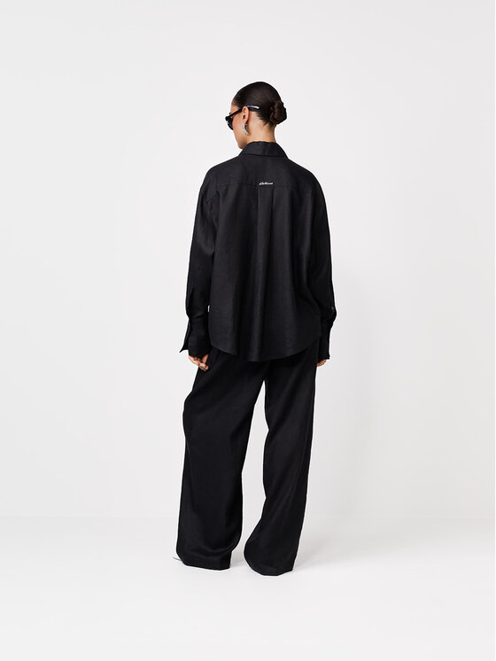 La Mania La Mania Camicia NAMI Nero Basic Fit