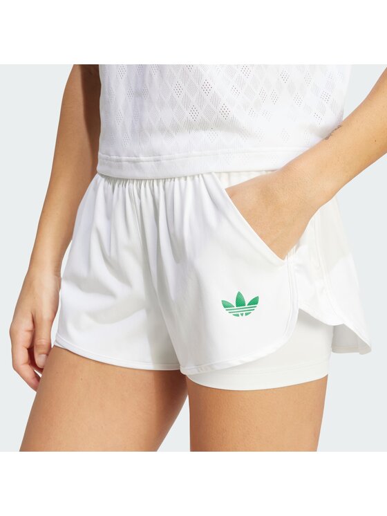 adidas adidas Spodnie materiałowe 151675 Biały Regular Fit