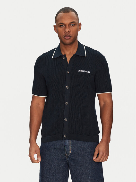 Guess Jeans Guess Jeans Polokošile M5GR18 Z3HM1 Tmavomodrá Regular Fit