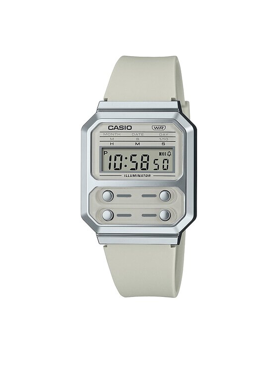 Casio Casio Hodinky A100WEF-8AEF Sivá