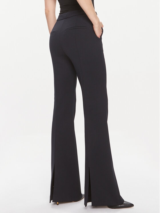 BOSS Boss Hlače iz tkanine Telessa 50505943 Mornarsko modra Regular Fit