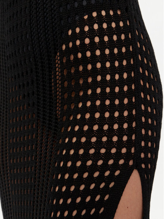 Selmark Selmark Φόρεμα παραλίας BC077 Μαύρο Regular Fit