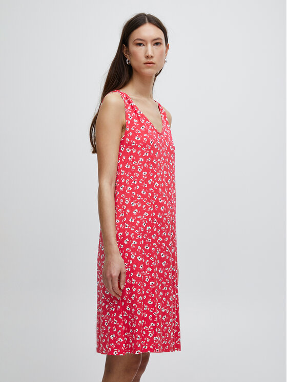 ICHI ICHI Літня сукня 20118422 Червоний Regular Fit