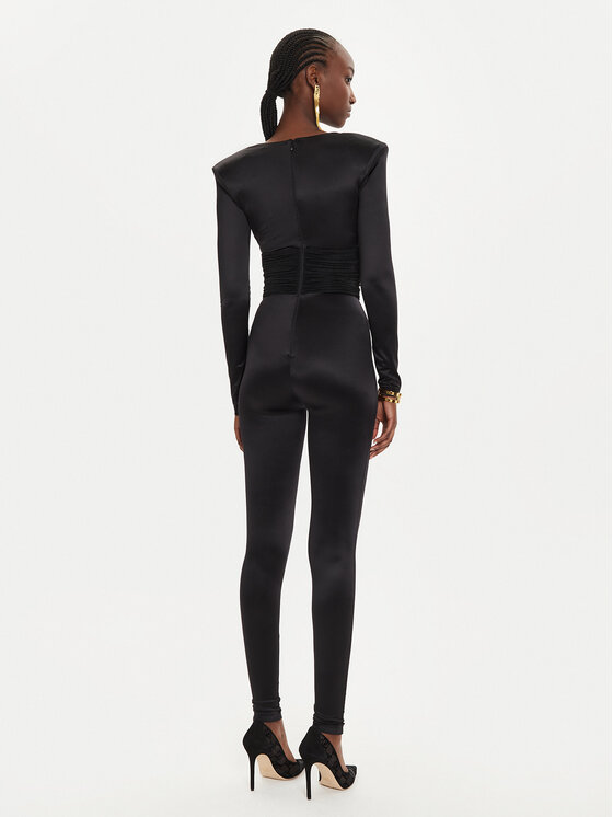 Elisabetta Franchi Elisabetta Franchi Overal TU-019-46E2 Černá Slim Fit