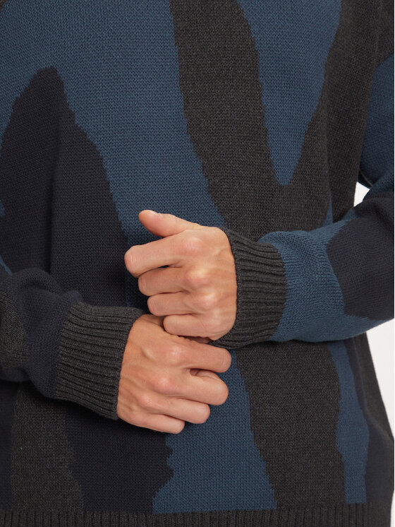 Mustang Mustang Sweater Elwood 1015473 Sötétkék Regular Fit