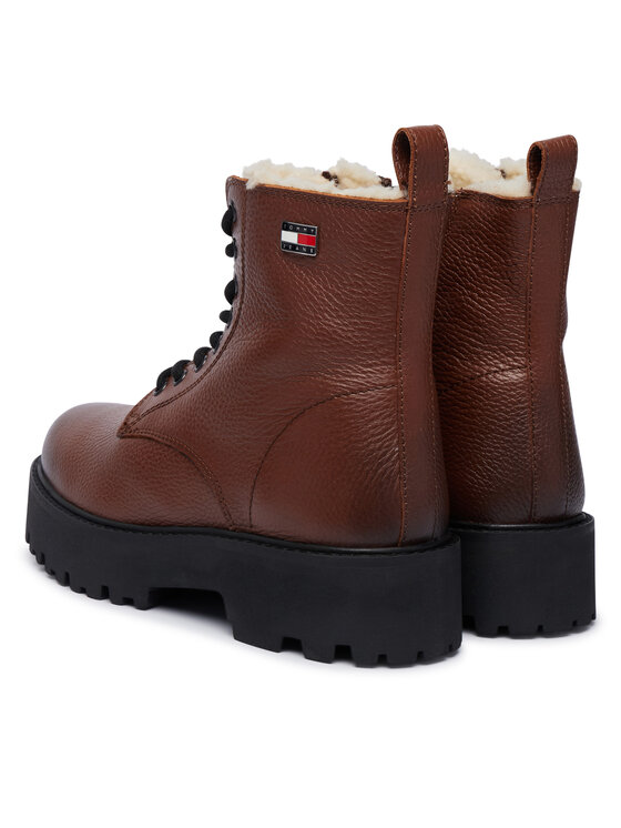 Tommy Jeans Tommy Jeans Μποτίνια Tjw Platform Boots Wl EN0EN03159 Καφέ