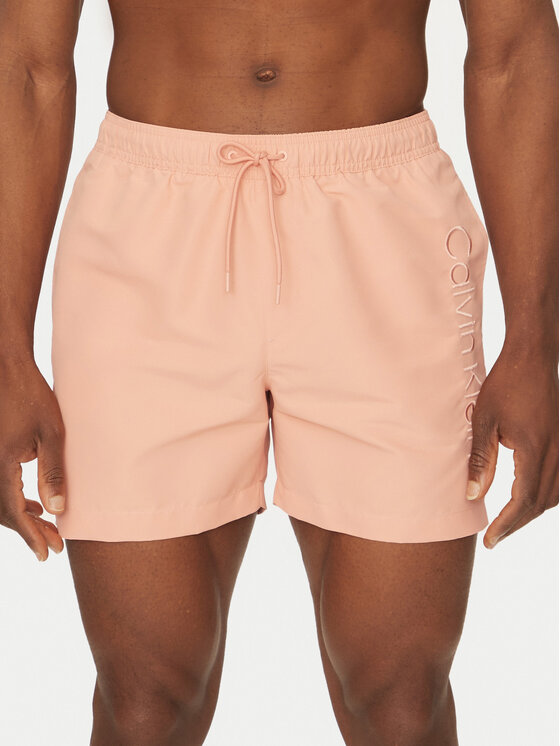Férfi Úszónadrág Calvin Klein Swimwear, Méret: L, Koral, KM0KM01166