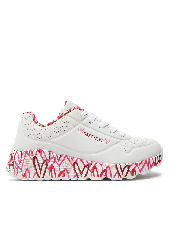 Skechers Superge Uno Lite Lovely Luv 314976L/WRPK Bela