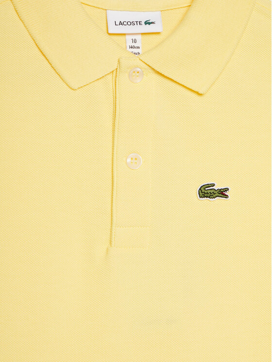Lacoste Lacoste Тениска с яка и копчета PJ2909 Жълт Regular Fit