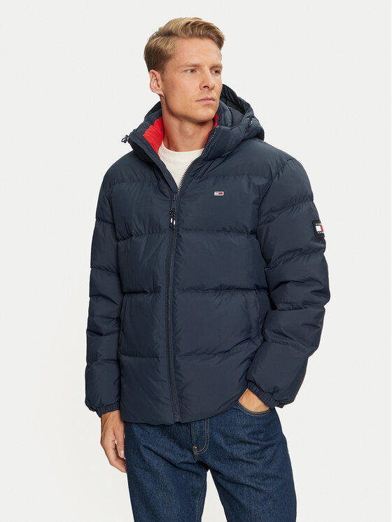 Tommy Jeans Tommy Jeans Pūkinė striukė Essential DM0DM19786 Tamsiai mėlyna Regular Fit