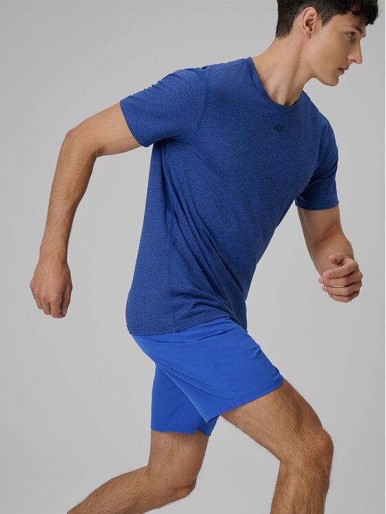 4F 4F Koszulka techniczna MULTI ACTIVE Granatowy Regular Fit