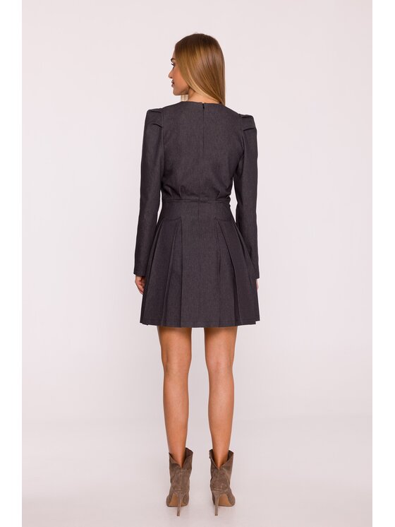 Made of Emotion Made of Emotion Sukienka wieczorowa M884 Czarny Modern Fit