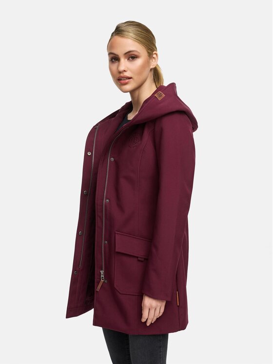 Marikoo Marikoo Kurtka zimowa Mayleen Bordowy Regular Fit