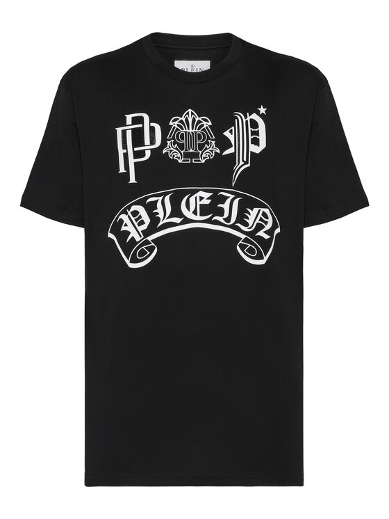 PHILIPP PLEIN PHILIPP PLEIN Tričko 3787 Čierna Regular Fit