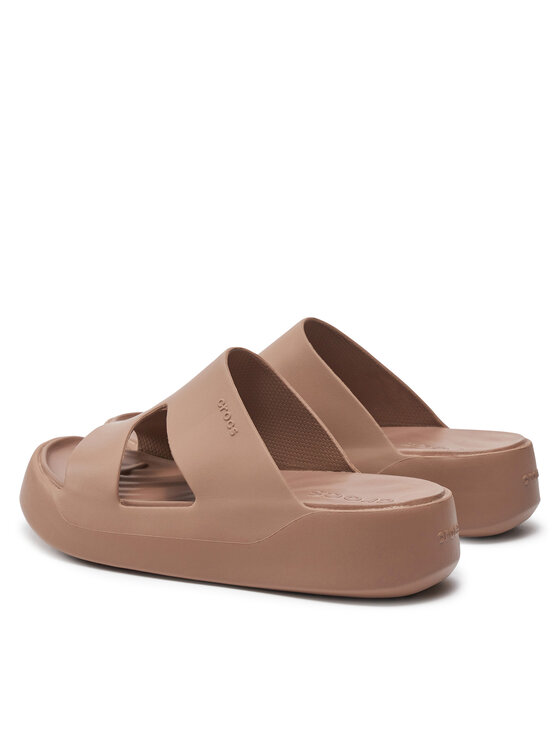Crocs Crocs Šlepetės Getaway Platform H-Strap 209409 Smėlio