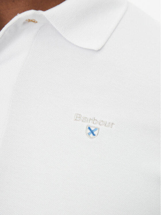 Barbour Barbour Polo Original Sports MML0358WH11 Biały Tailored Fit