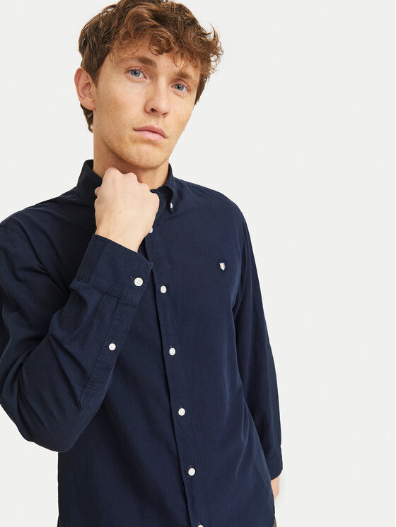 Jack&Jones Jack&Jones Риза Summer 12274599 Тъмносин Regular Fit