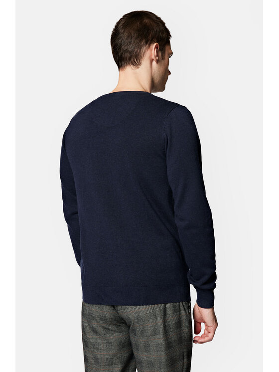 Lancerto Lancerto Sweter Lenny SW073223000034 Granatowy Regular Fit
