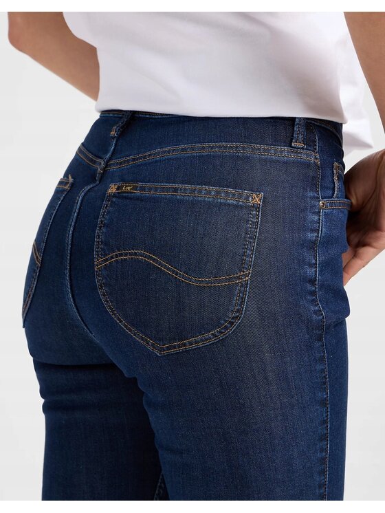 Lee Lee Jeansy Scarlett High Niebieski Skinny Fit