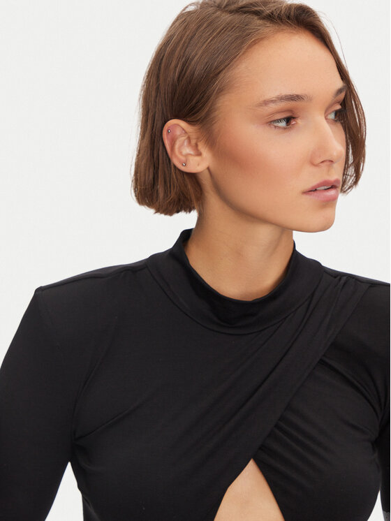 Undress Code Undress Code Боді Supermodel Secrets 713 Чорний Slim Fit