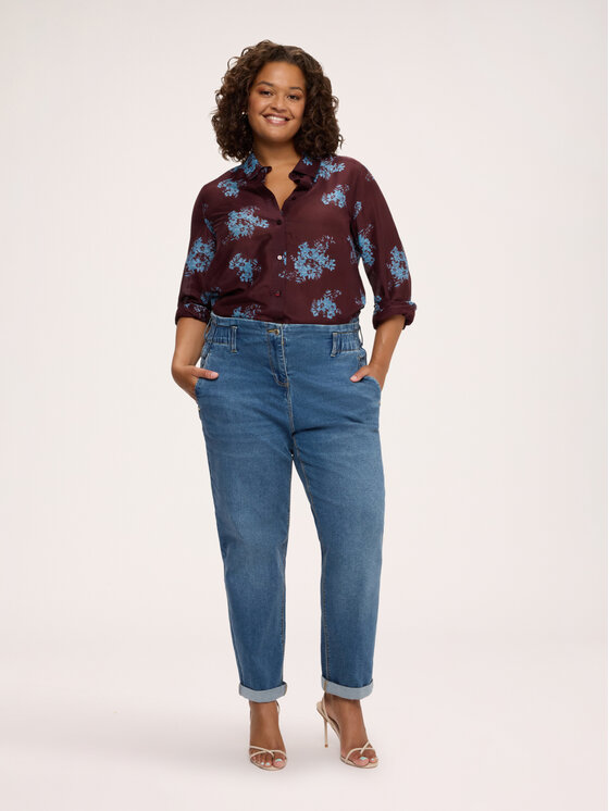 Fiorella Rubino Fiorella Rubino Koszula 5031T001543N0V2 Bordowy Regular Fit
