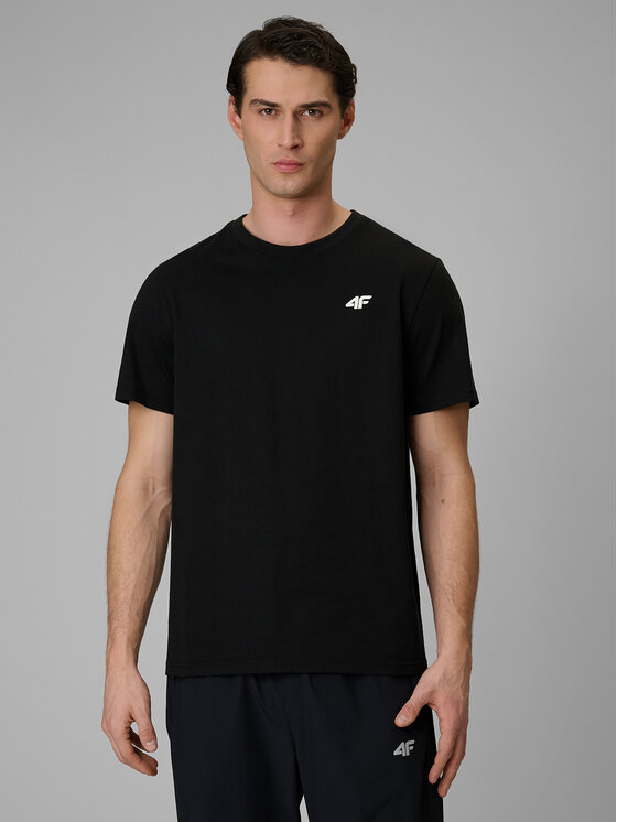4F 4F T-Shirt NOS Czarny Regular Fit