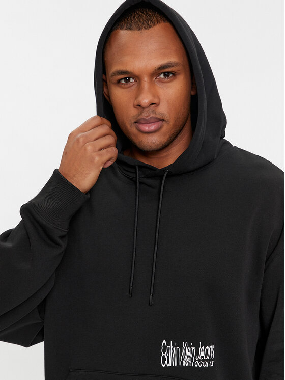 Calvin Klein Jeans Calvin Klein Jeans Sweatshirt Floral Graphic J30J324969 Schwarz Relaxed Fit