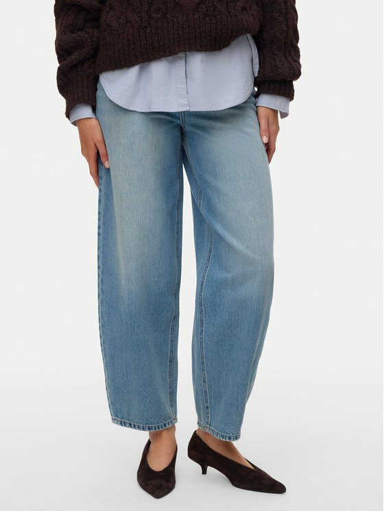 Vero Moda Blugi Billie 10351773 Albastru Barrel Fit
