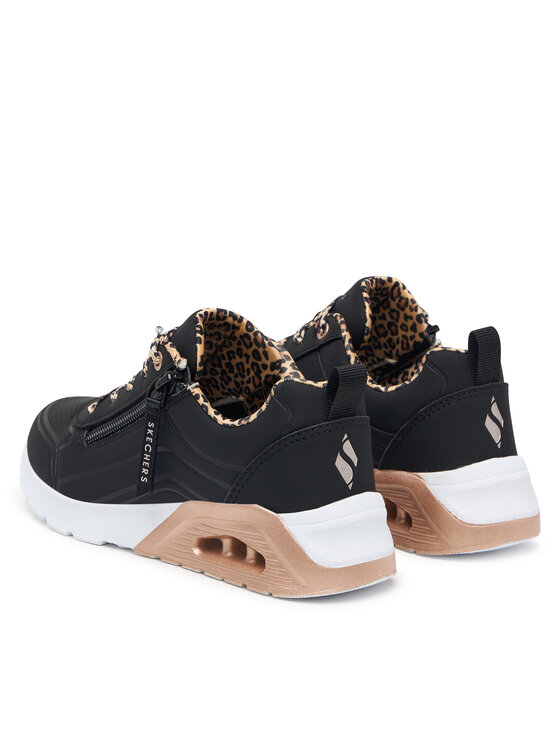 Skechers Skechers Sneakersy UNO Lite 2.0 - Leopard Stride 310708L/BLK Černá