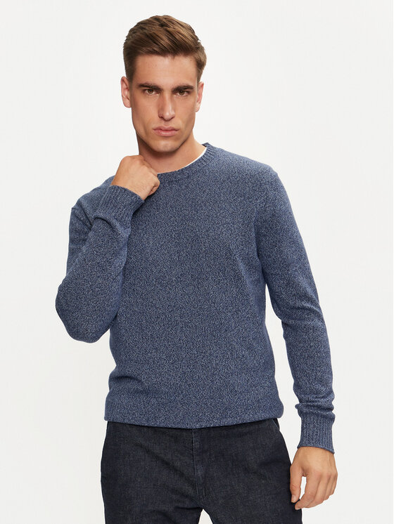 United Colors Of Benetton Sveter 1235U1N67 Modrá Regular Fit