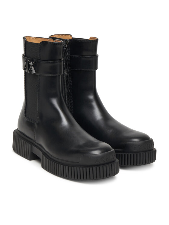 Armani Exchange Armani Exchange Bokacsizma XW001634 AF17474 UC001 Fekete